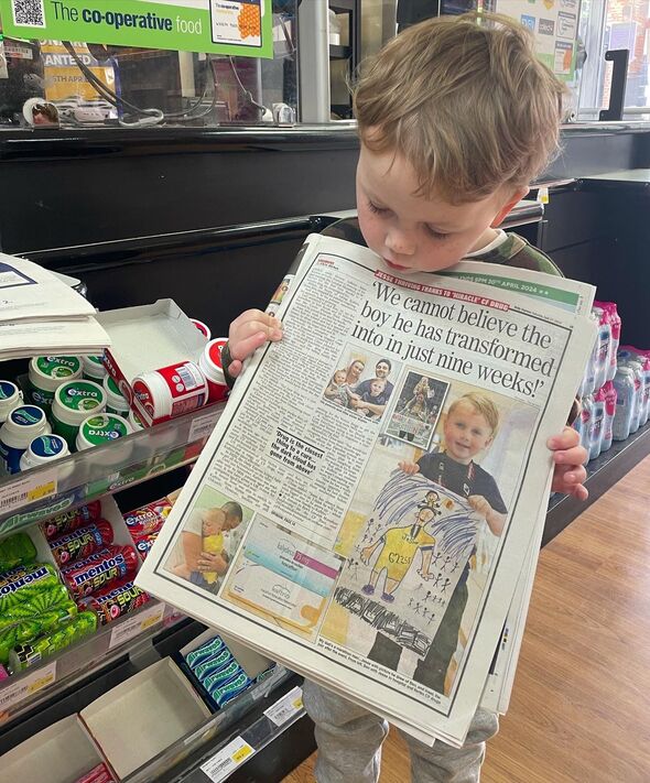 Jesse was delighted to be at the Daily Express